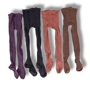 Condor Girls Footed Tights size 4 Bundle Soft Colors